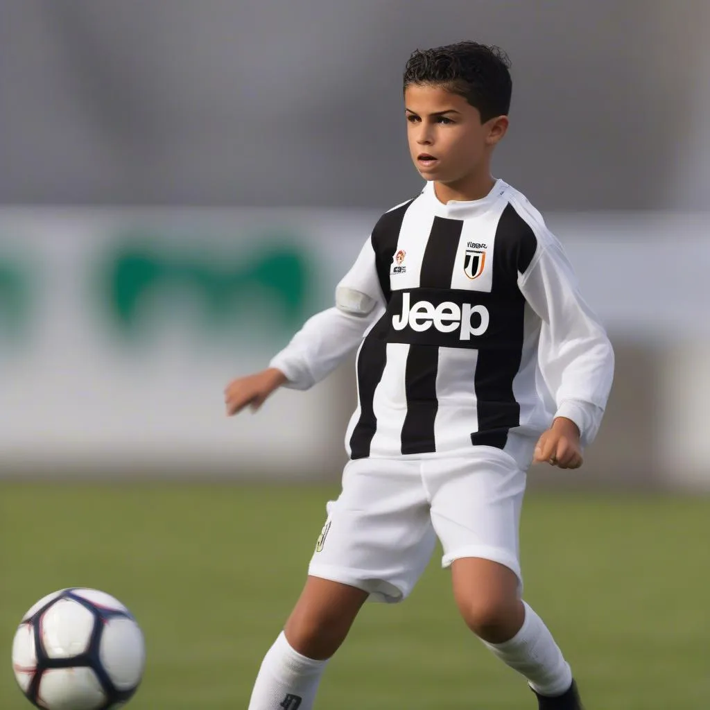 Cristiano Ronaldo Jr thi đấu cho đội trẻ Juventus