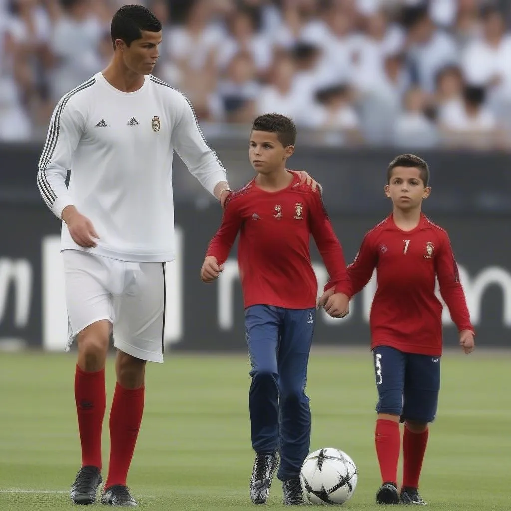 Ronaldo Jr. tuổi trẻ tài cao, sở hữu ngoại hình và kỹ năng chơi bóng tương tự cha mình