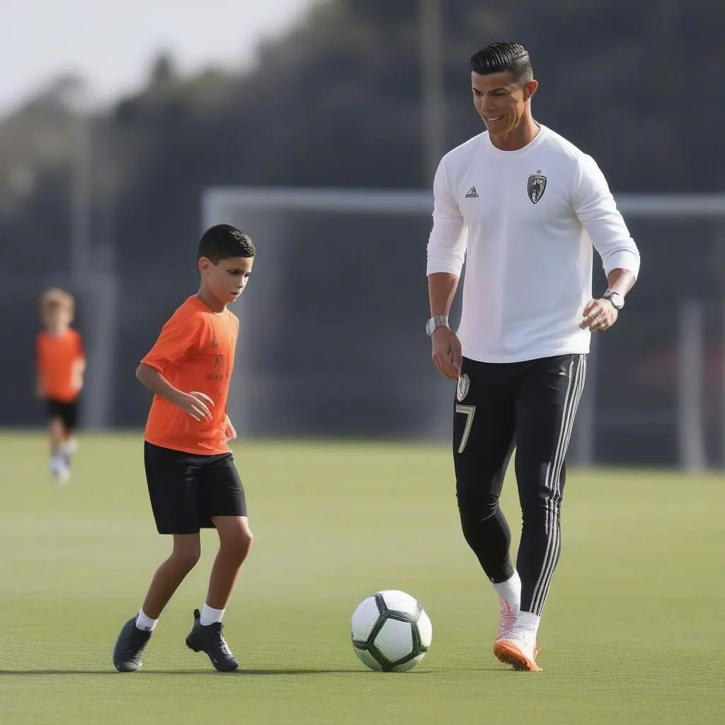 ronaldo jr thi đấu bóng đá