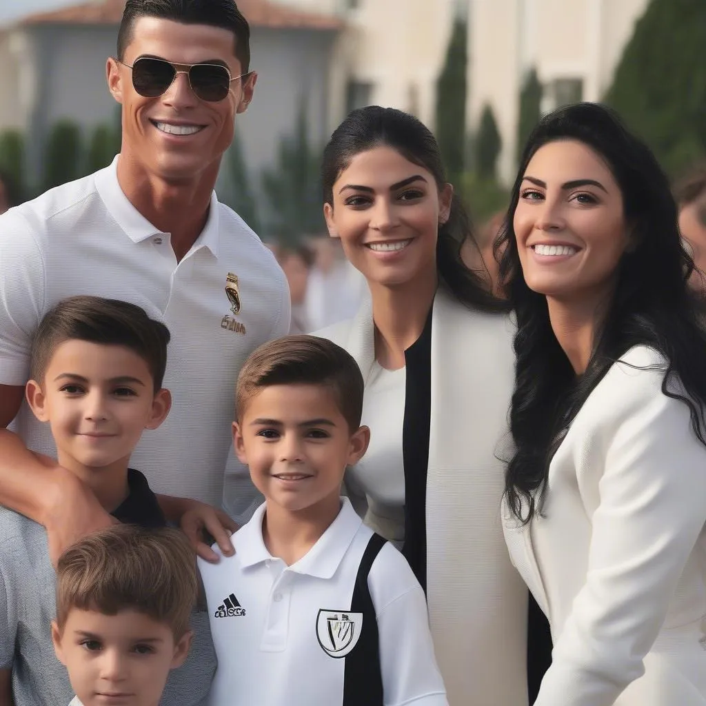 Ronaldo Jr và gia đình