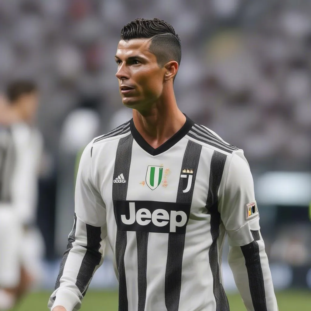 Ronaldo trong trận đấu đầu tiên cho Juventus