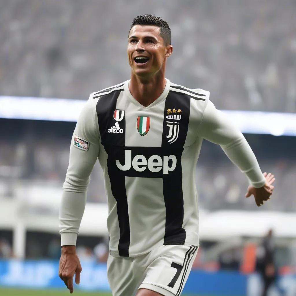 Cristiano Ronaldo in Juventus Jersey