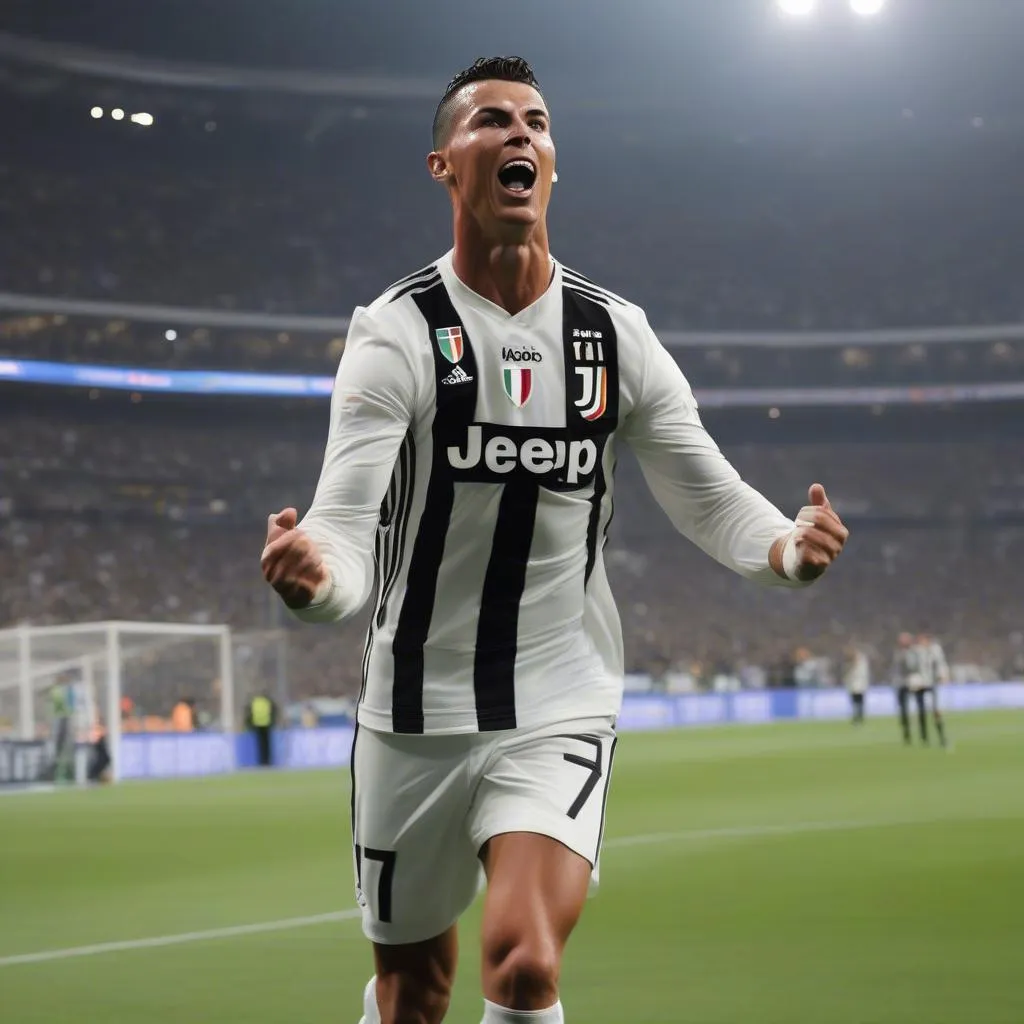 Ronaldo ghi bàn vào lưới A