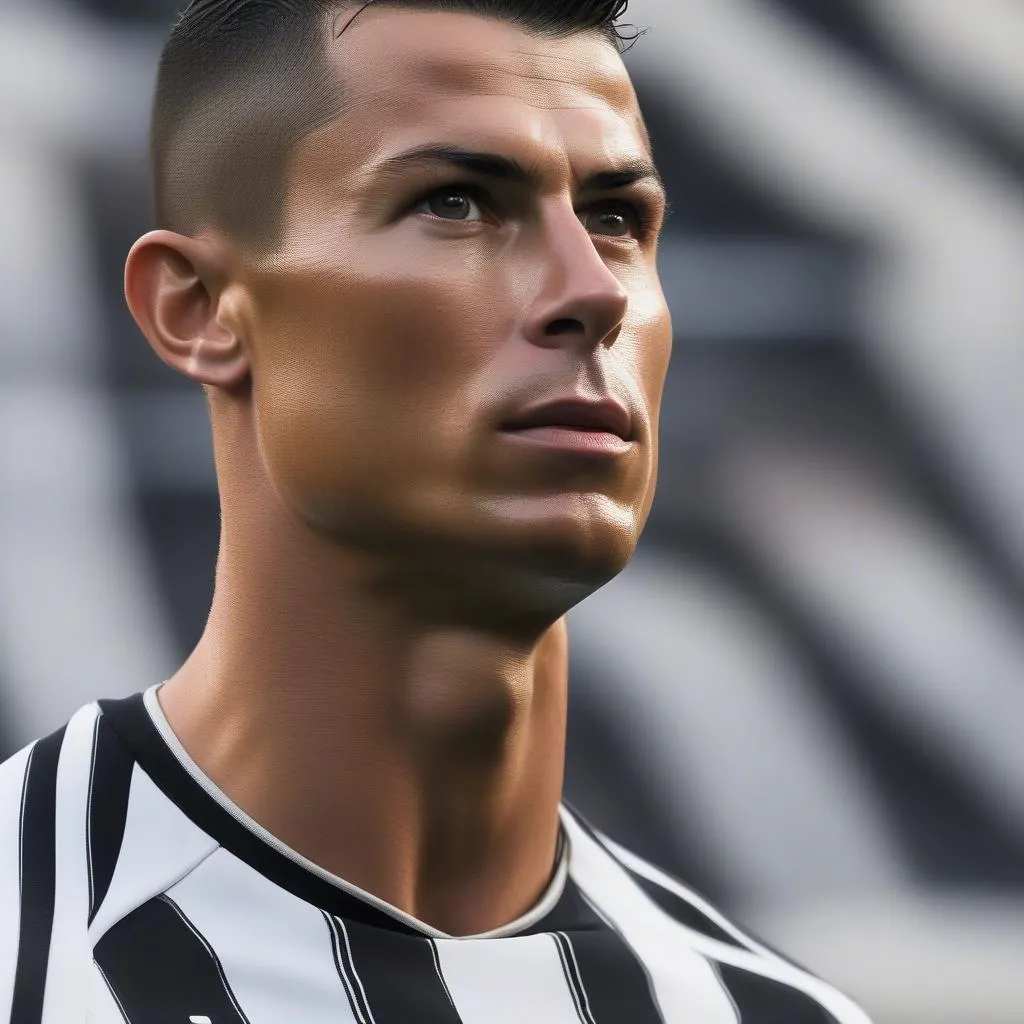 Ronaldo Juventus trang phục thi đấu