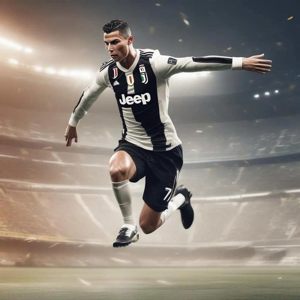 Ronaldo Juventus Wallpaper 4K Celebrating