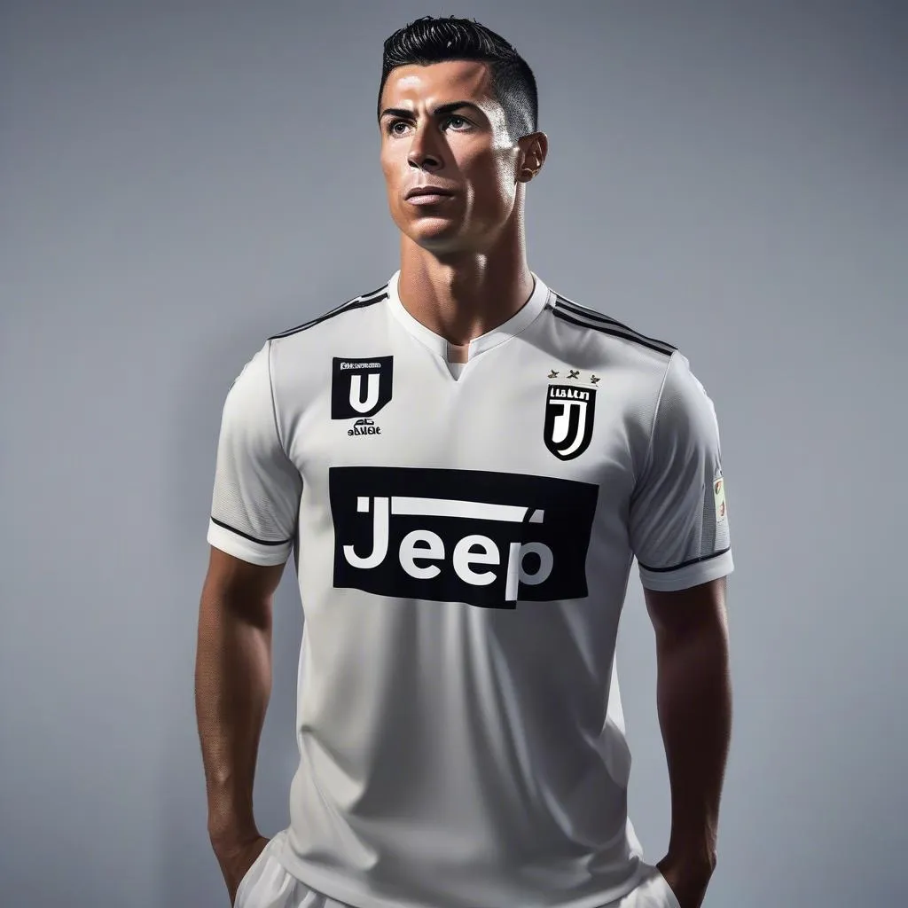 Hình nền iPhone Ronaldo trong màu áo Juventus