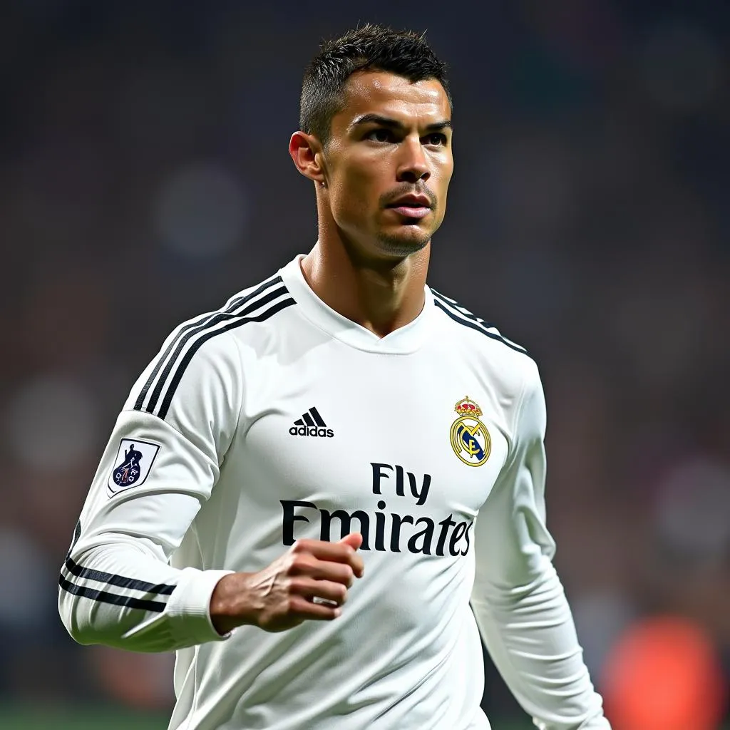 Ronaldo trong màu áo Real Madrid