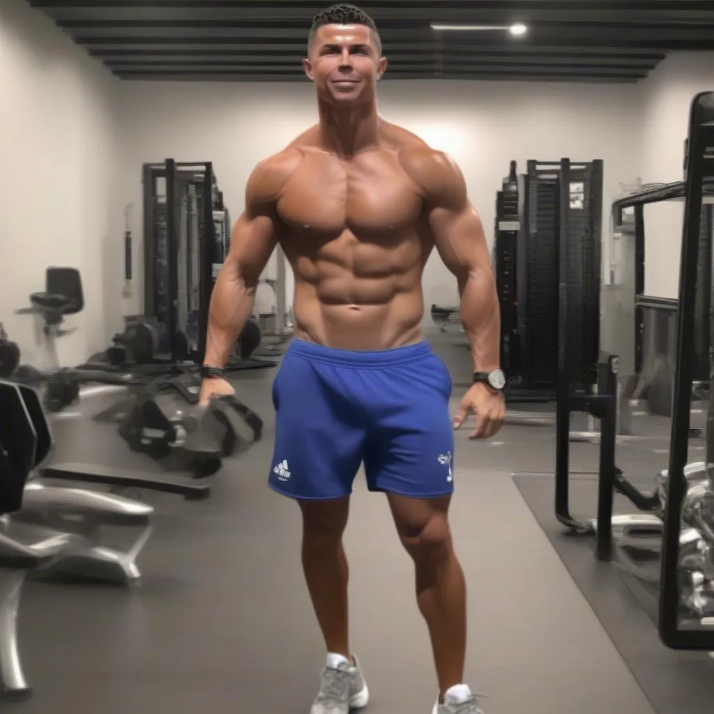 Ronaldo khoe cơ bắp trên Instagram