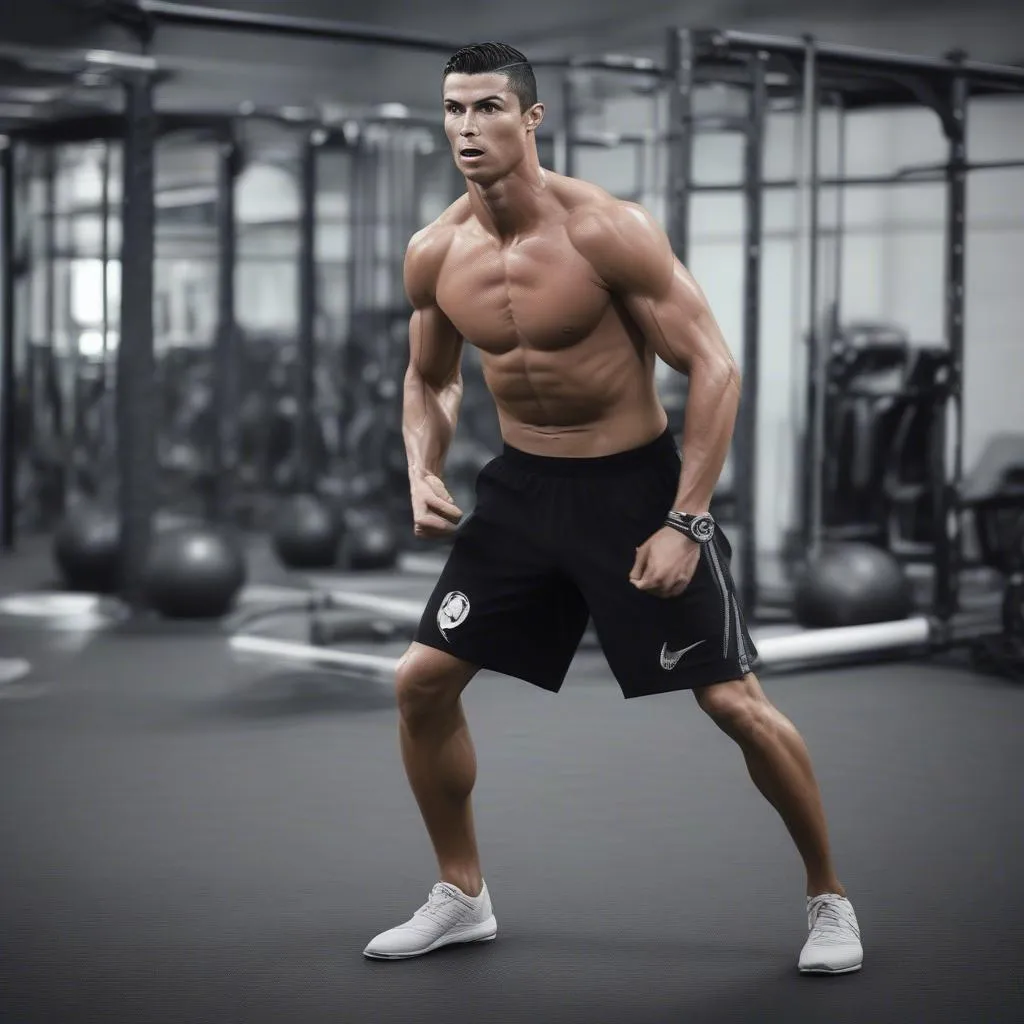 Cristiano Ronaldo tập luyện với cường độ cao