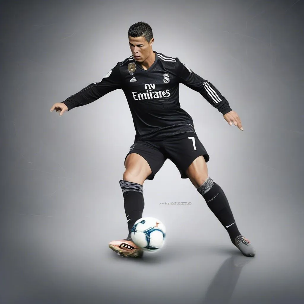 Ronaldo Kick Wallpaper: Sự lịch lãm và uyển chuyển