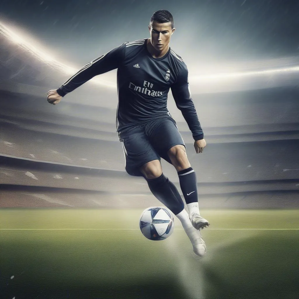 Ronaldo Kick Wallpaper: Năng động và đầy khí chất