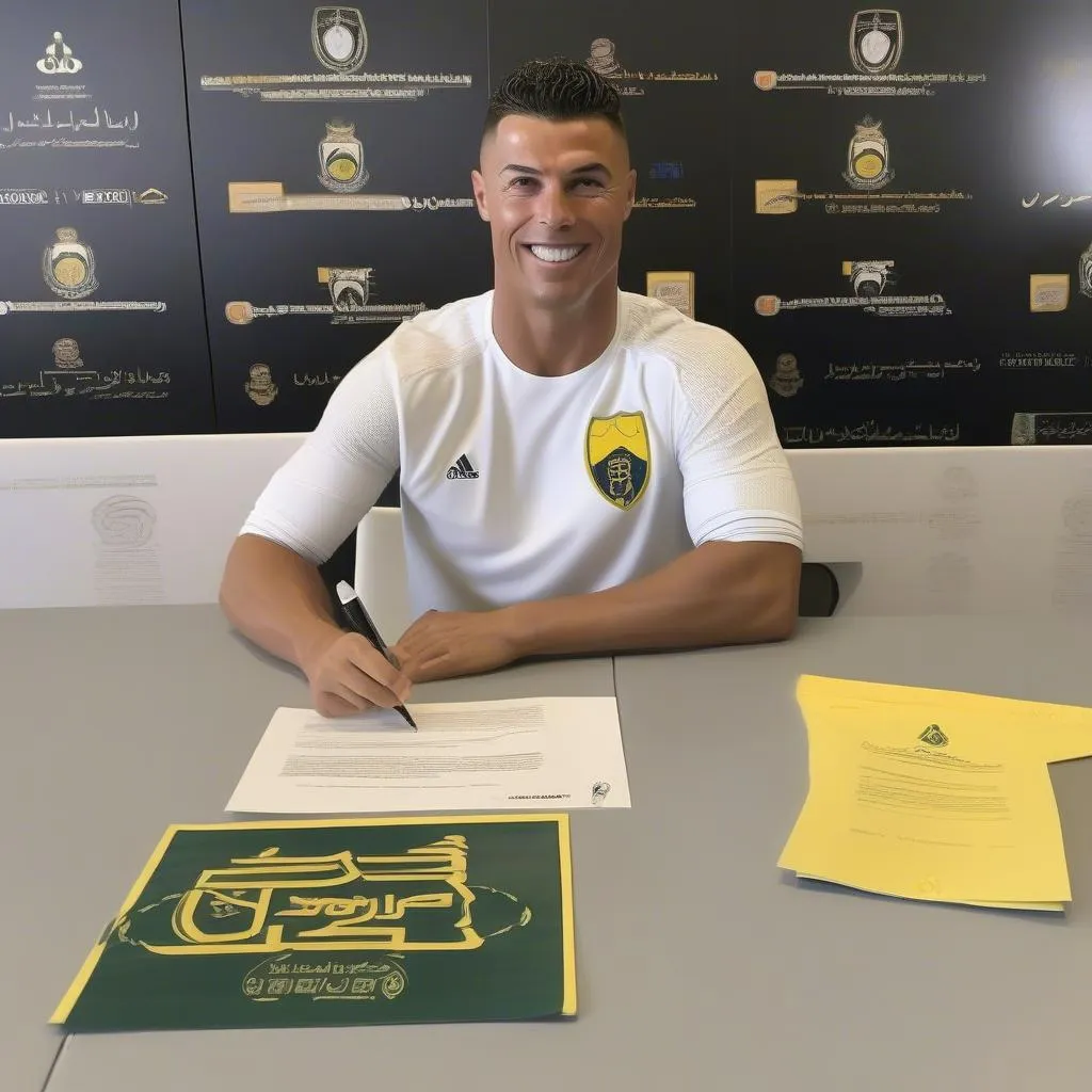 Ronaldo ký hợp đồng Al-Nassr