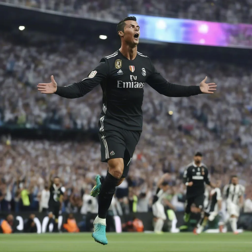 Ronaldo - Vua phá lưới Champions League - Ảnh minh họa cho kỷ lục ghi bàn tại Champions League