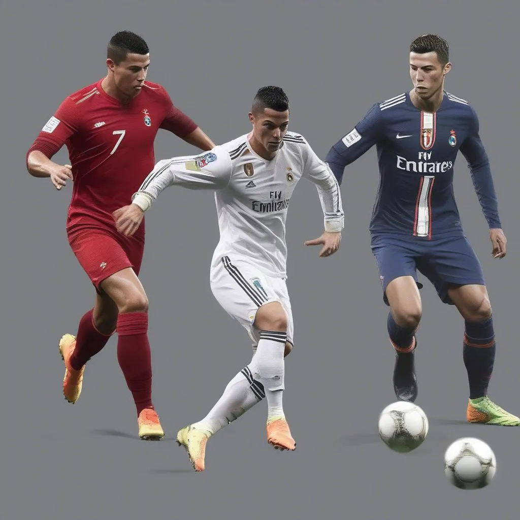 Ronaldo Kỹ Thuật Siêu Phẩm: Pha Rê Dắt Bóng Qua 3 Cầu Thủ Đối Thủ