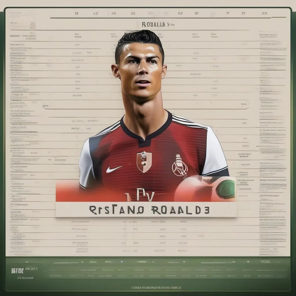 Lịch thi đấu bóng đá của Ronaldo