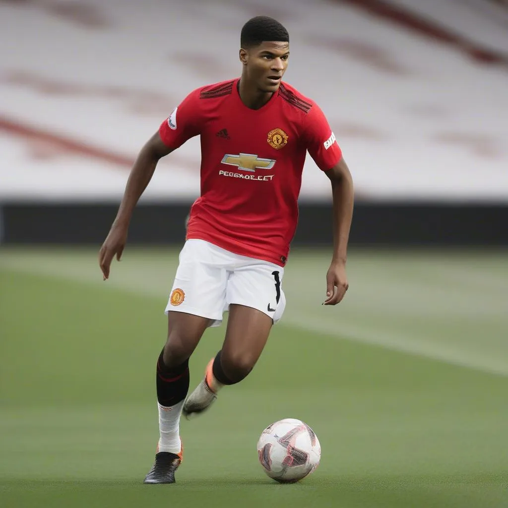 Marcus Rashford, một trong những ngôi sao trẻ sáng giá của bóng đá Anh