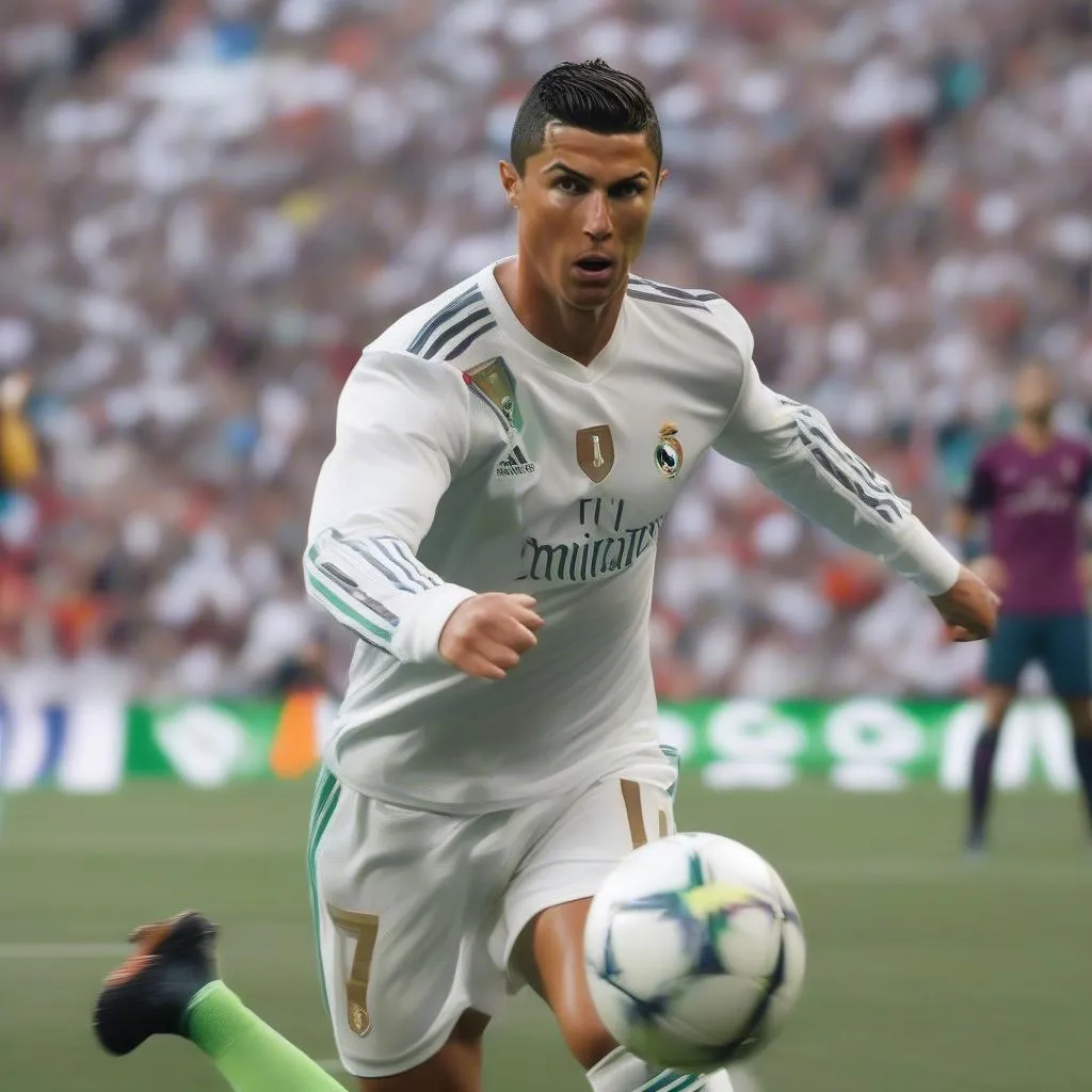 Ronaldo LP trong một trận đấu gay cấn