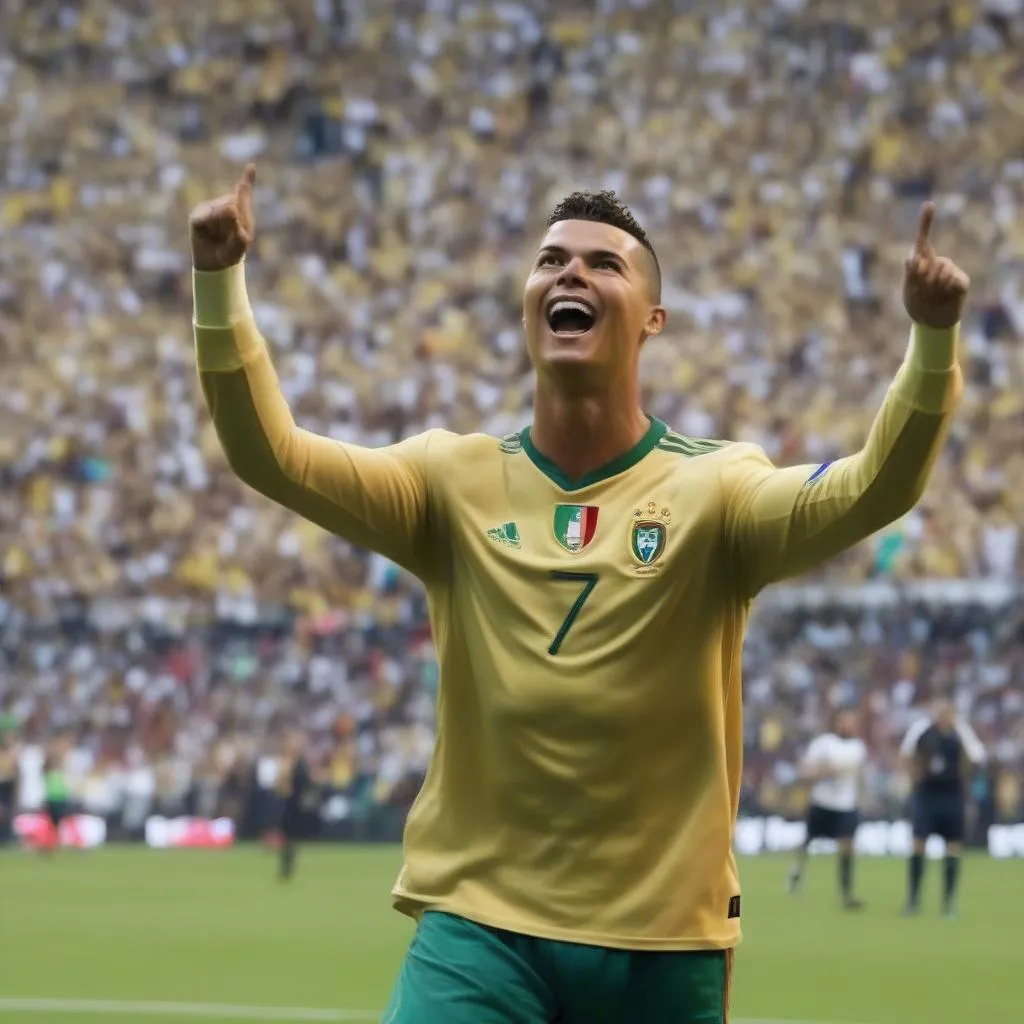 Ronaldo Luis Nazário de Lima with his fans