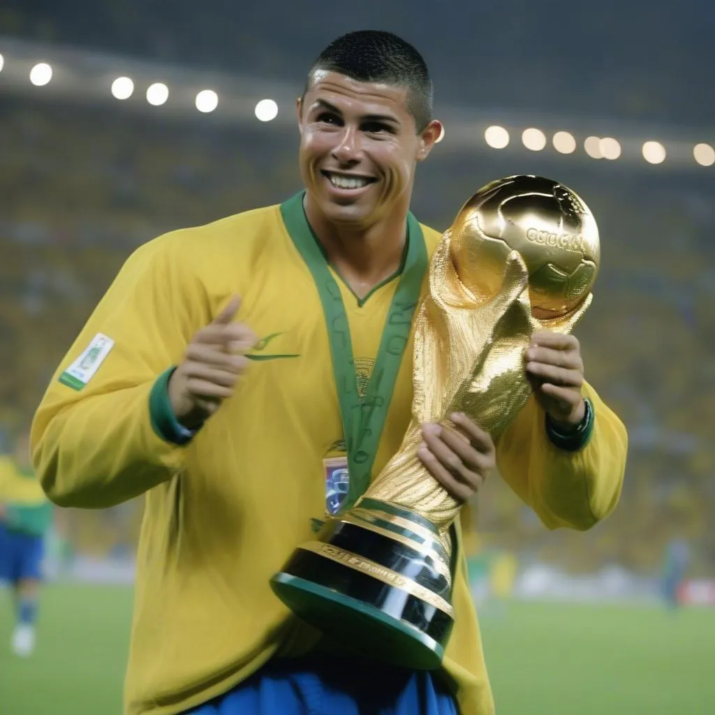 Ronaldo Luis Nazário de Lima, a World Cup champion with Brazil