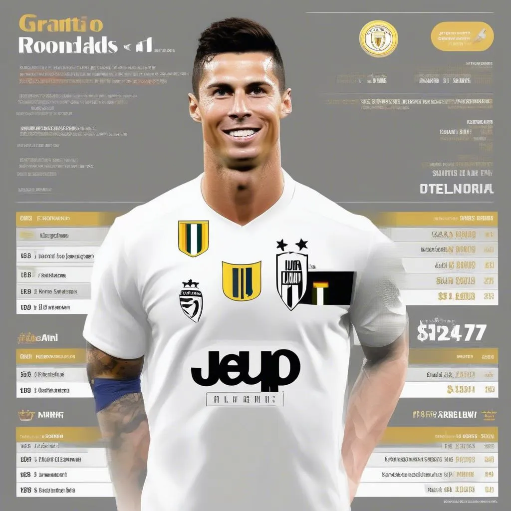 Cristiano Ronaldo lương Juventus so sánh với Lionel Messi và Neymar