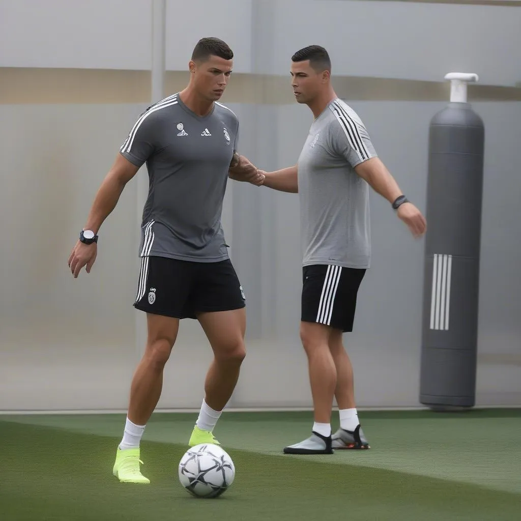 Ronaldo luyện tập nâng cao