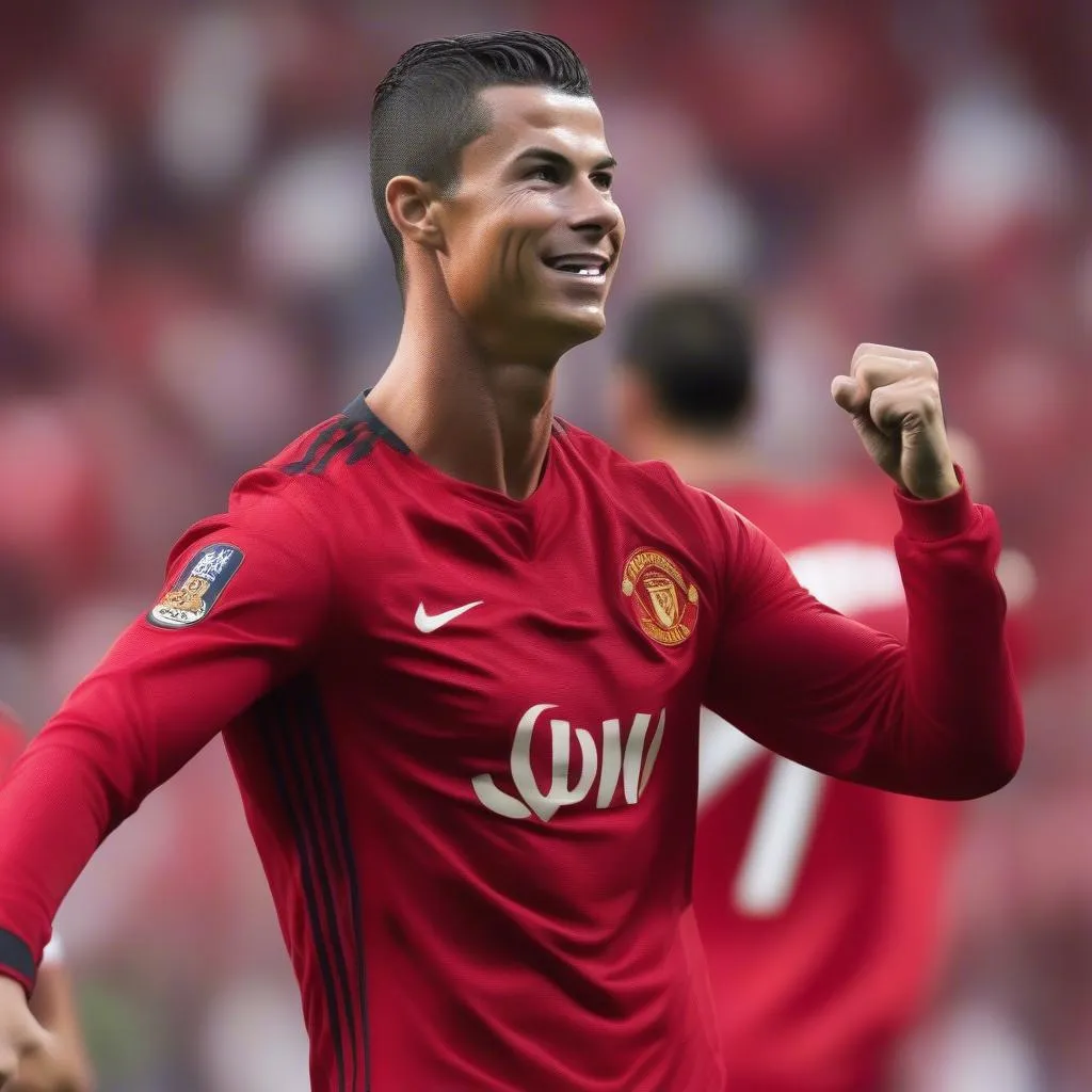 Ronaldo mặc áo đỏ: Biểu tượng sức mạnh và chiến thắng