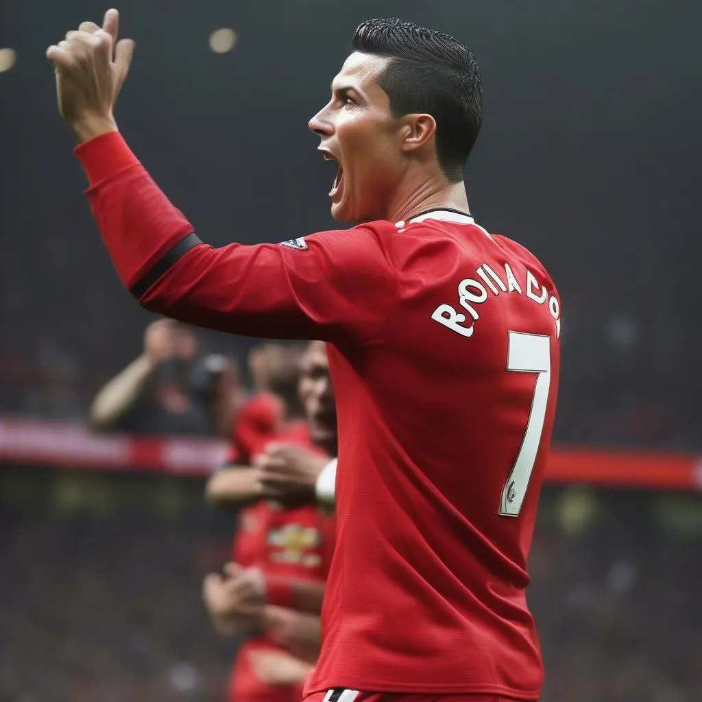 Ronaldo thi đấu cho Manchester United