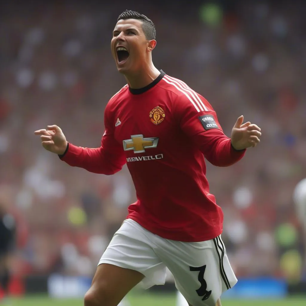 Ronaldo thi đấu cho Manchester United