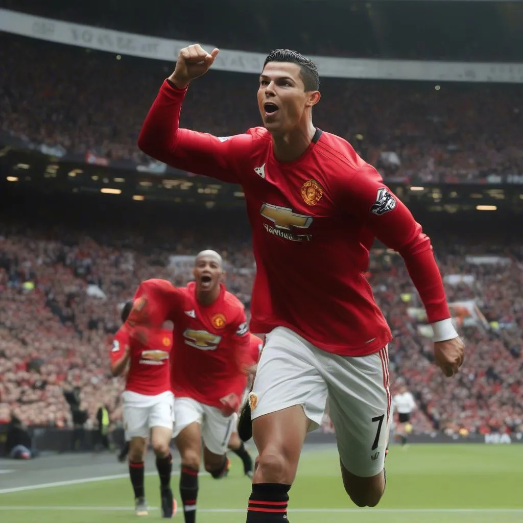 ronaldo ở manchester united