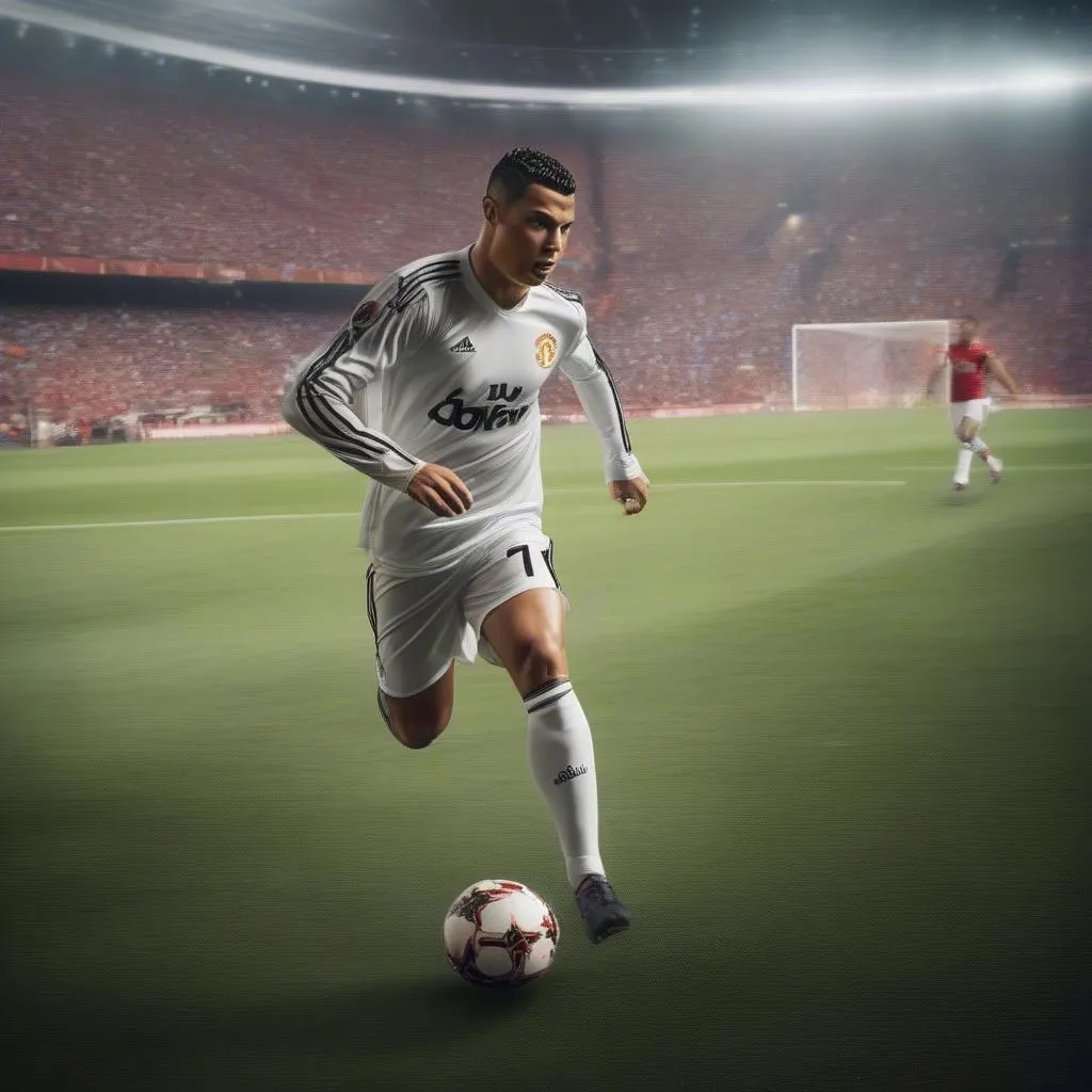 Ronaldo Manchester United thi đấu