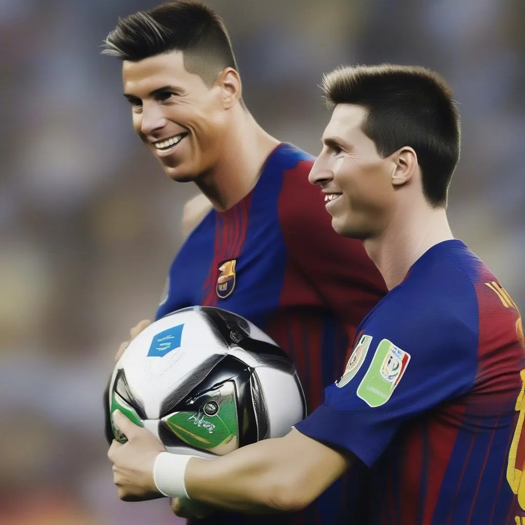 Ronaldo và Messi là anh em trong ảnh chế