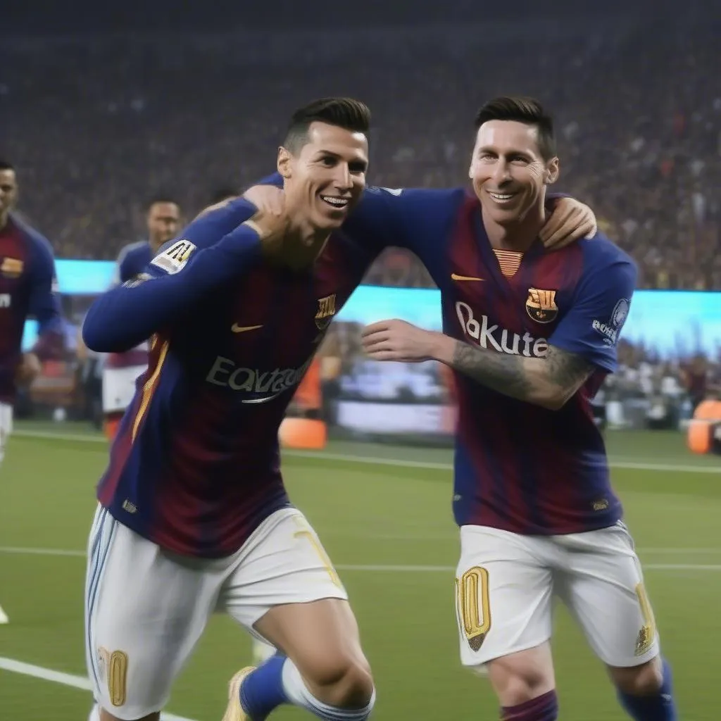 Ronaldo-Messi-Bàn-Thắng