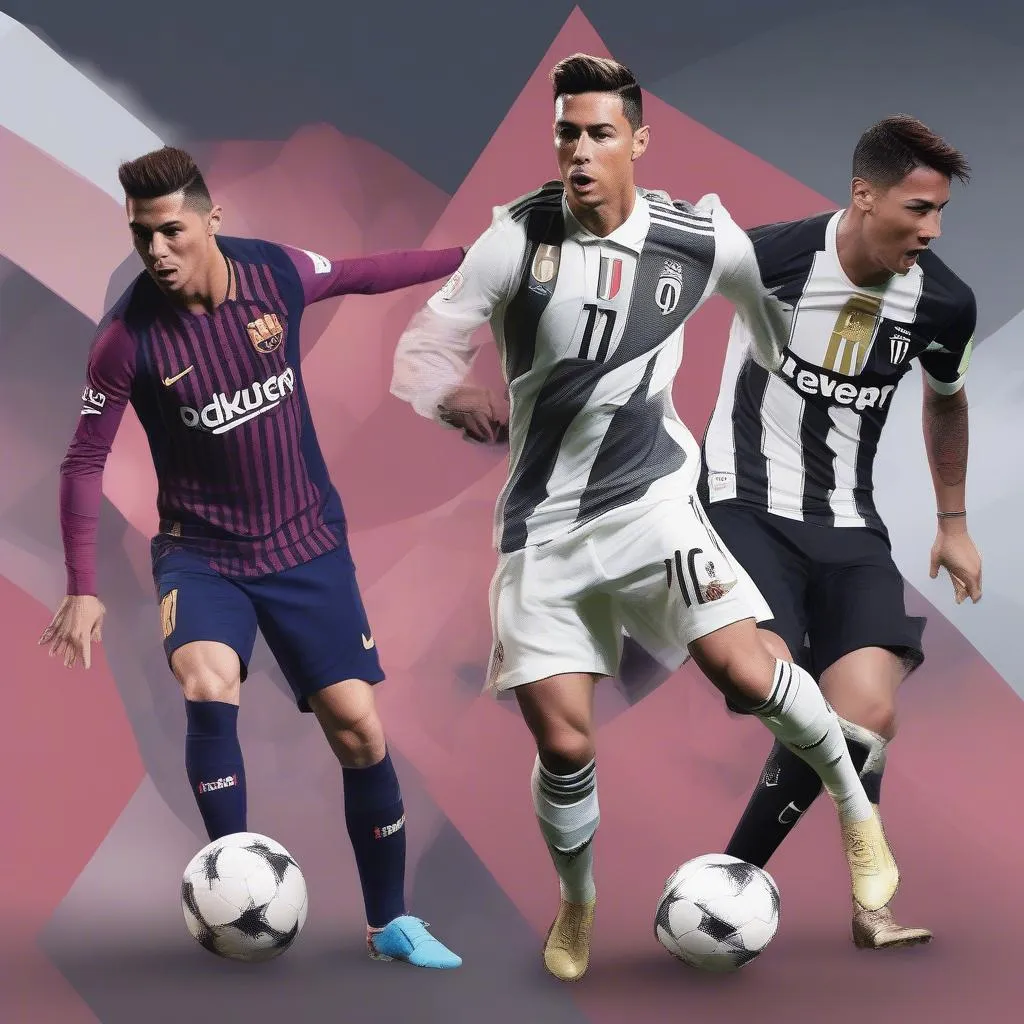 Ronaldo, Messi, Neymar, Dybala - four footballing legends