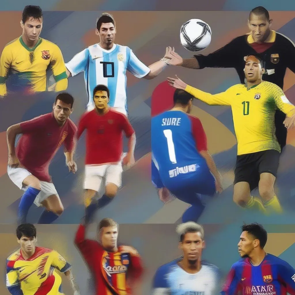 Bốn tượng đài bóng đá: Ronaldo, Messi, Neymar, Suarez