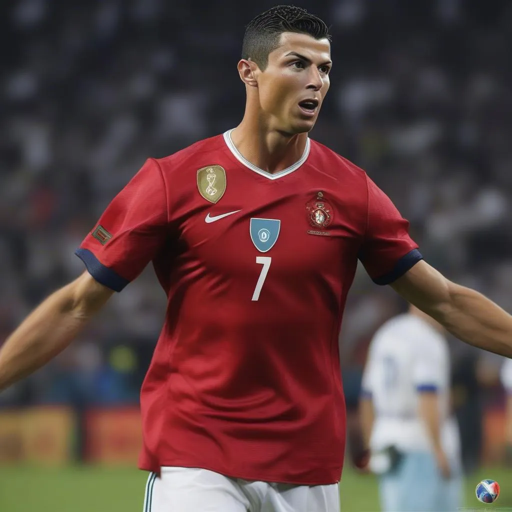 Cristiano Ronaldo là cầu thủ bóng đá nổi tiếng với sức mạnh phi thường