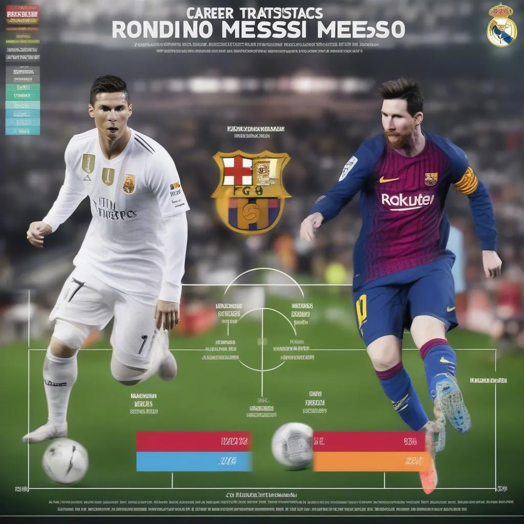 Ronaldo và Messi: So sánh thành tích của hai huyền thoại bóng đá