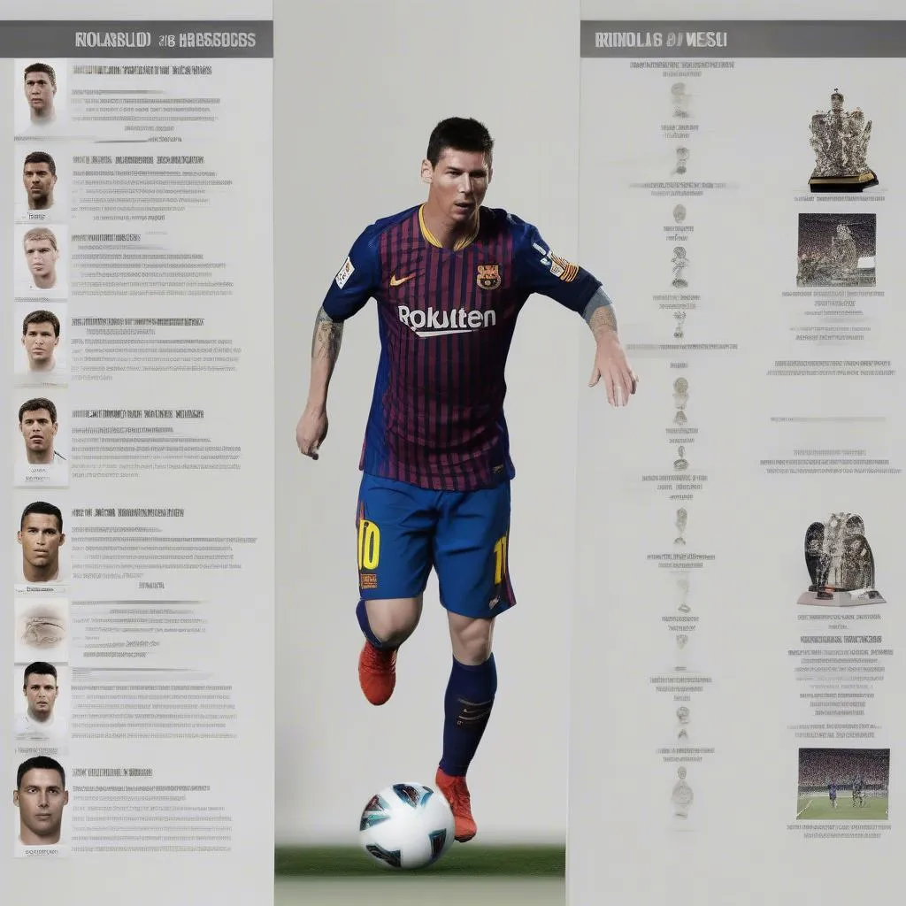 So sánh tài năng của Ronaldo và Messi