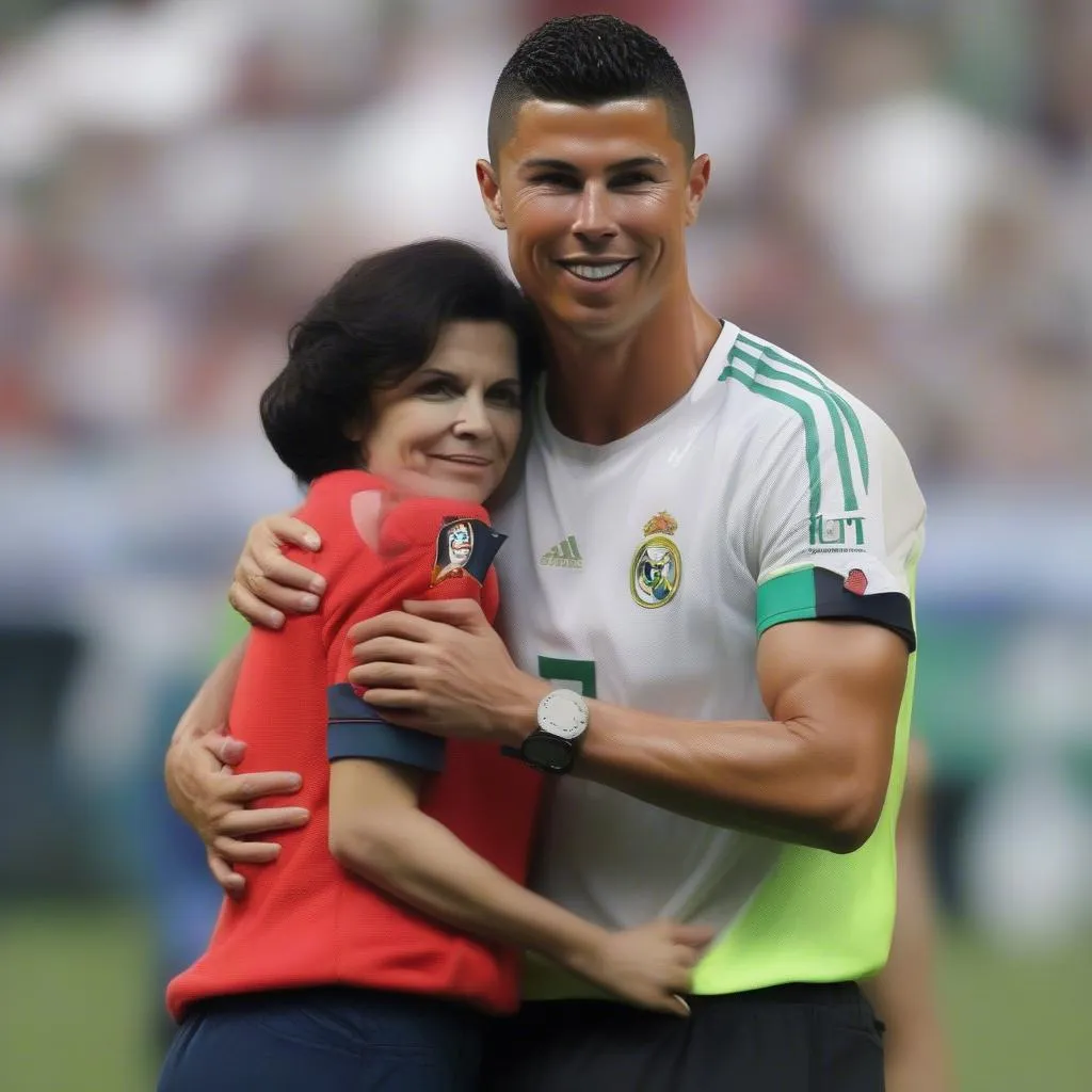 Ronaldo và mẹ Dolores Aveiro