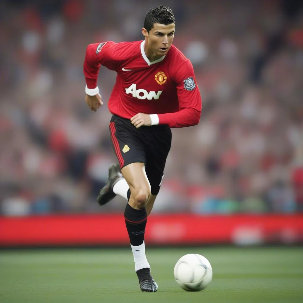 Cristiano Ronaldo khoác áo Manchester United