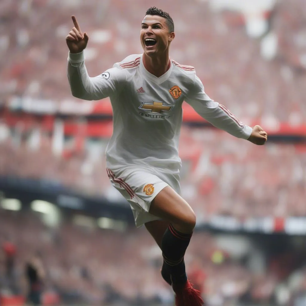 Ronaldo MU Wallpaper, Hình Nền Ronaldo MU, Ronaldo Manchester United Celebration Wallpaper