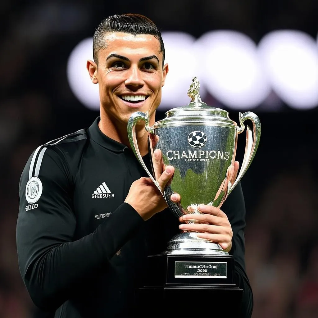 Ronaldo nâng cao cúp Champions League