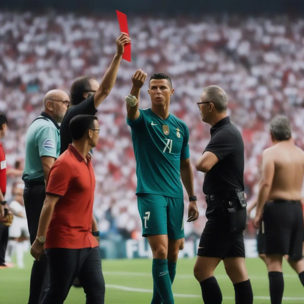 Hậu quả của hành động nem micro của Ronaldo