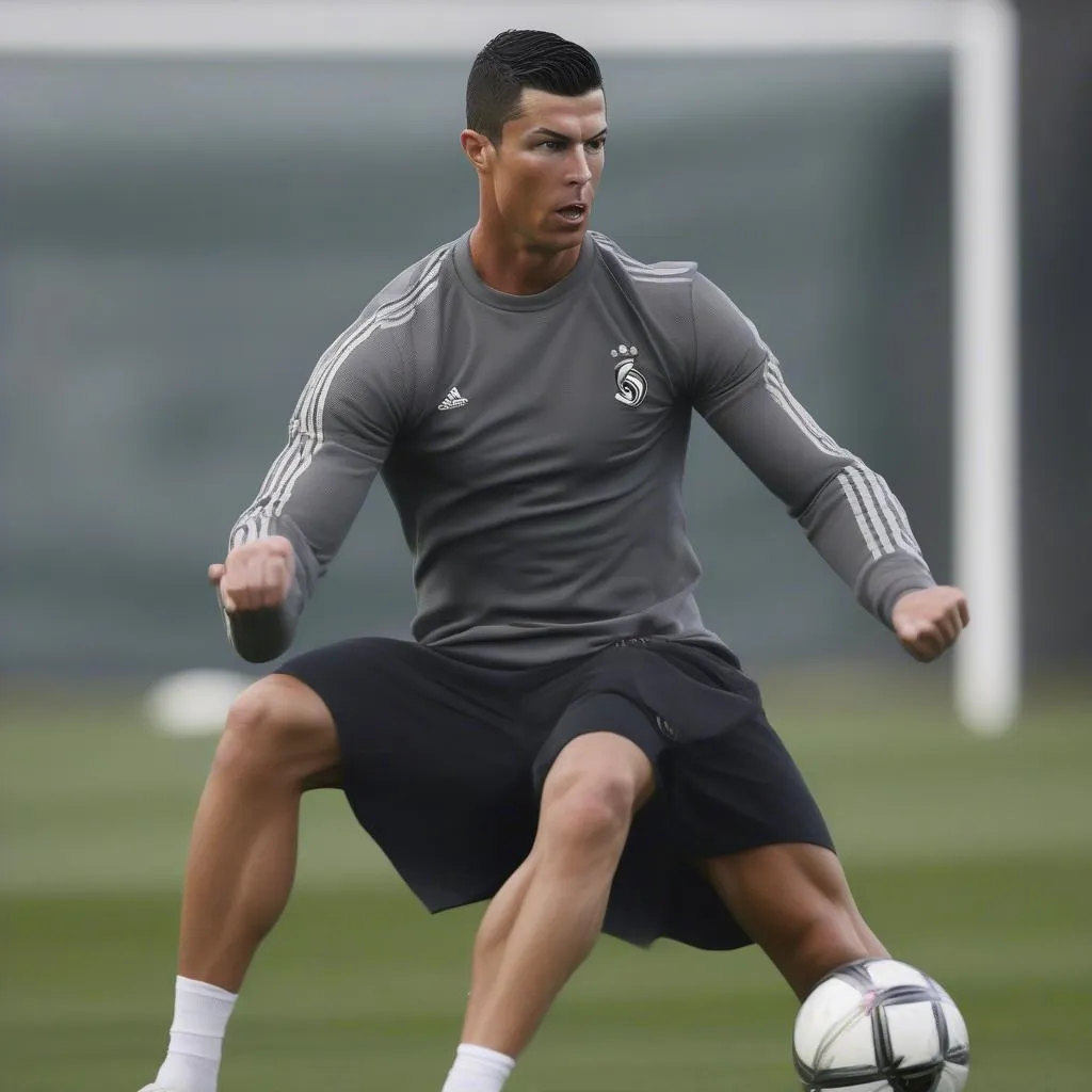 Cristiano Ronaldo training