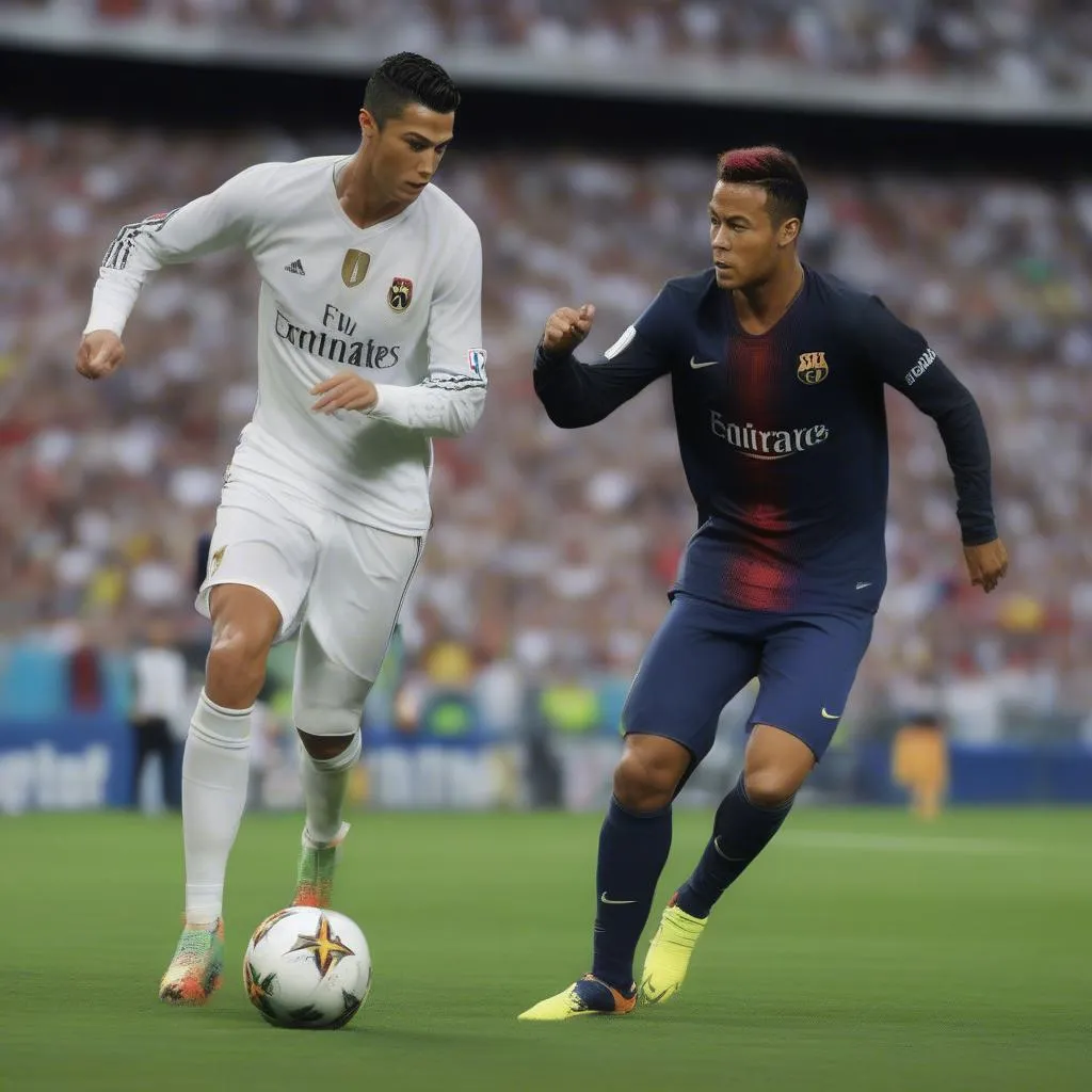 Ronaldo và Neymar tranh đấu quyết liệt