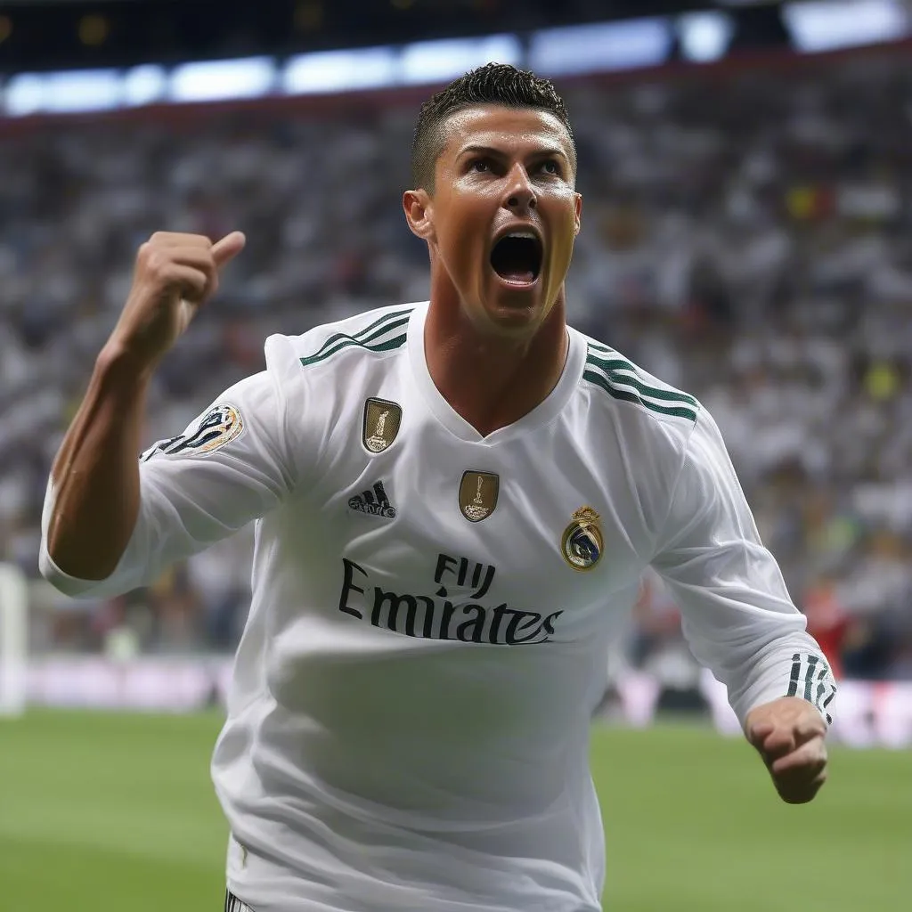 Ronaldo ăn mừng bàn thắng đầy ngạo mạn, tự tin, và thường được cho là &quot;quá lố&quot;