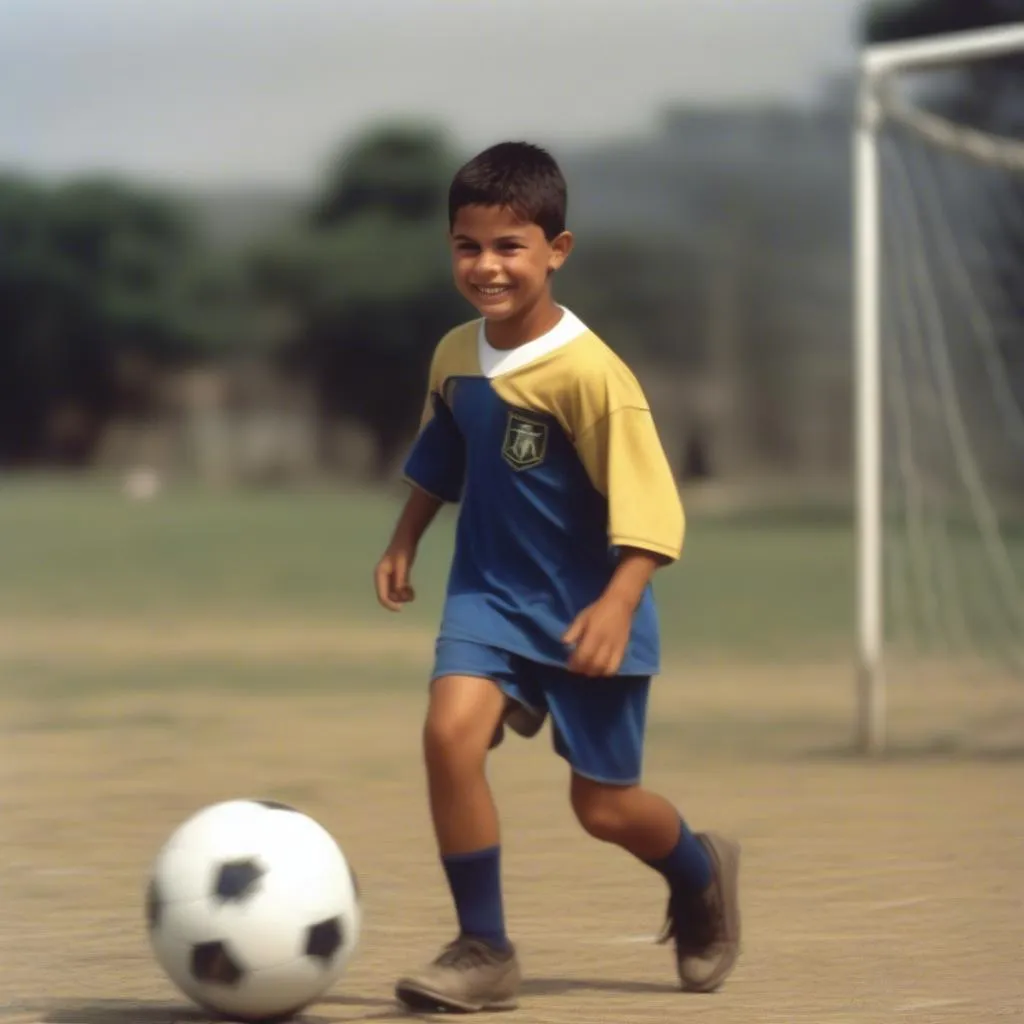 Ronaldo, sinh ra ngày 05/02/1987, đã sớm bộc lộ tài năng thiên bẩm với trái bóng tròn và được đào tạo tại các lò đào tạo trẻ của Brazil.