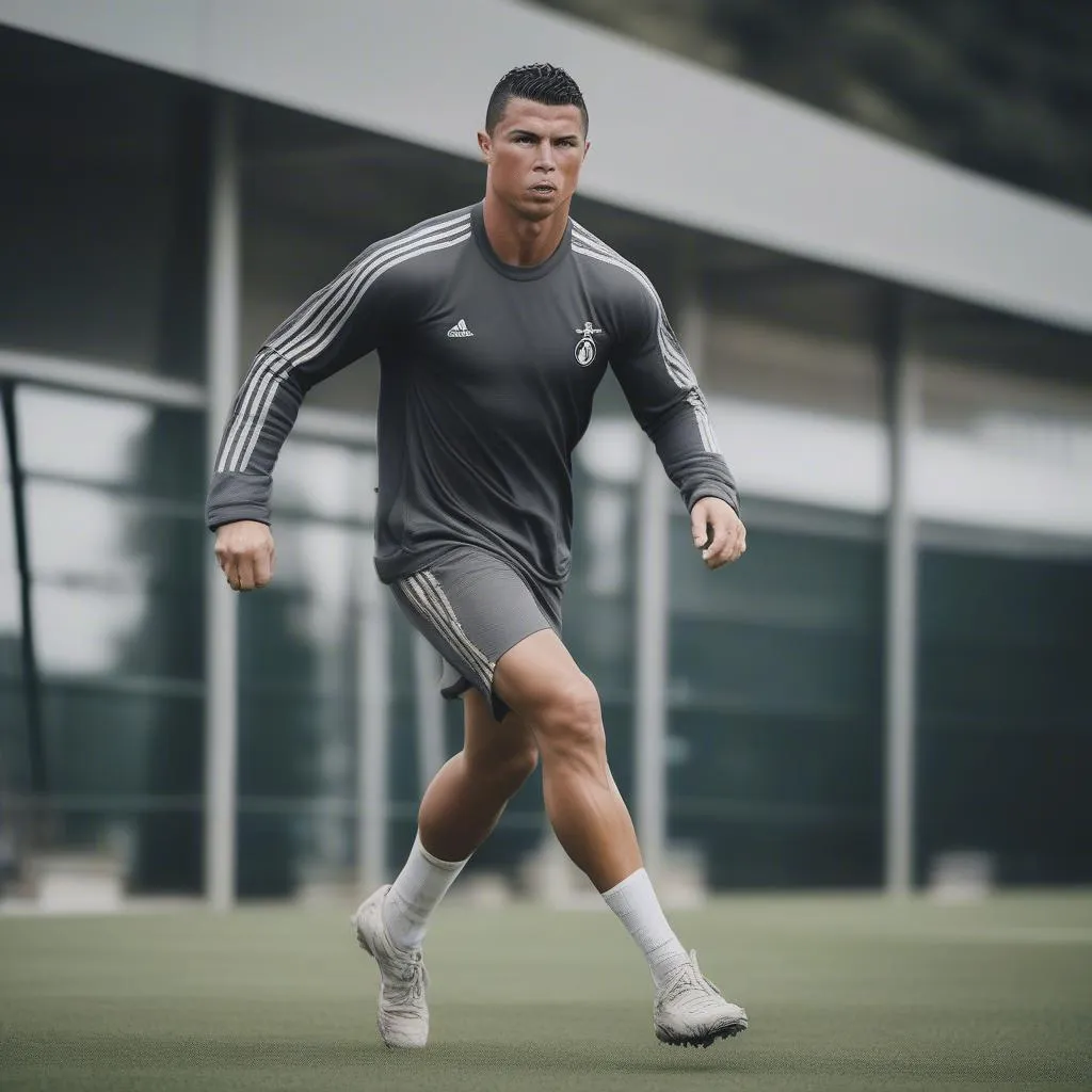 Ronaldo nỗ lực rèn luyện thể lực và kỹ thuật