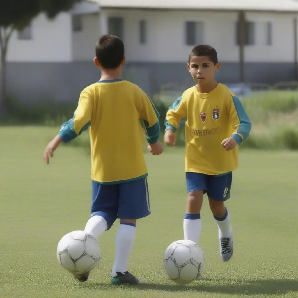 Ronaldo nhí so với Ronaldo