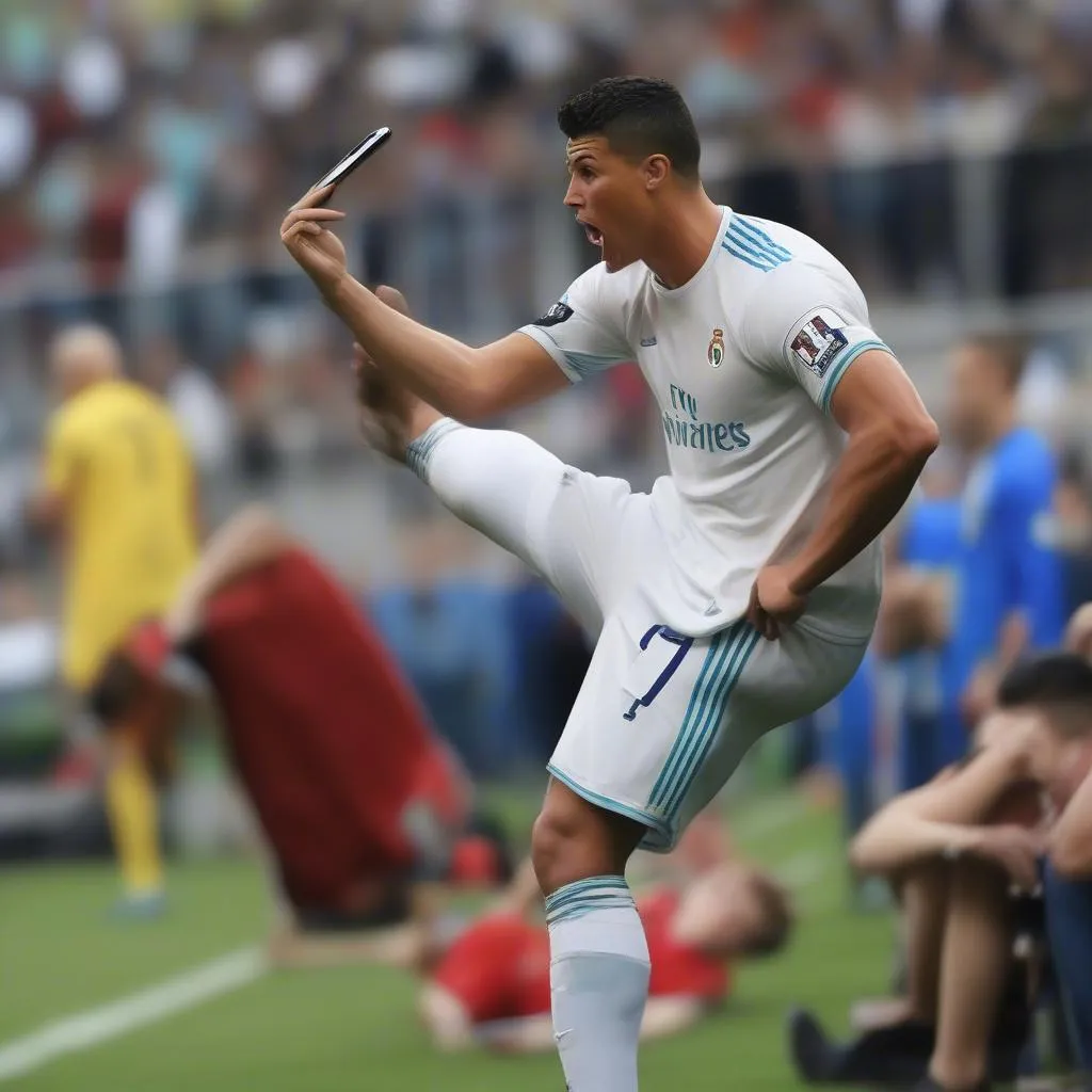 Hình Ảnh Ronaldo Nổi Điên Đá Fan Vì Bị Đòi Selfie: Sự Thật Hay Chiêu Trò PR?