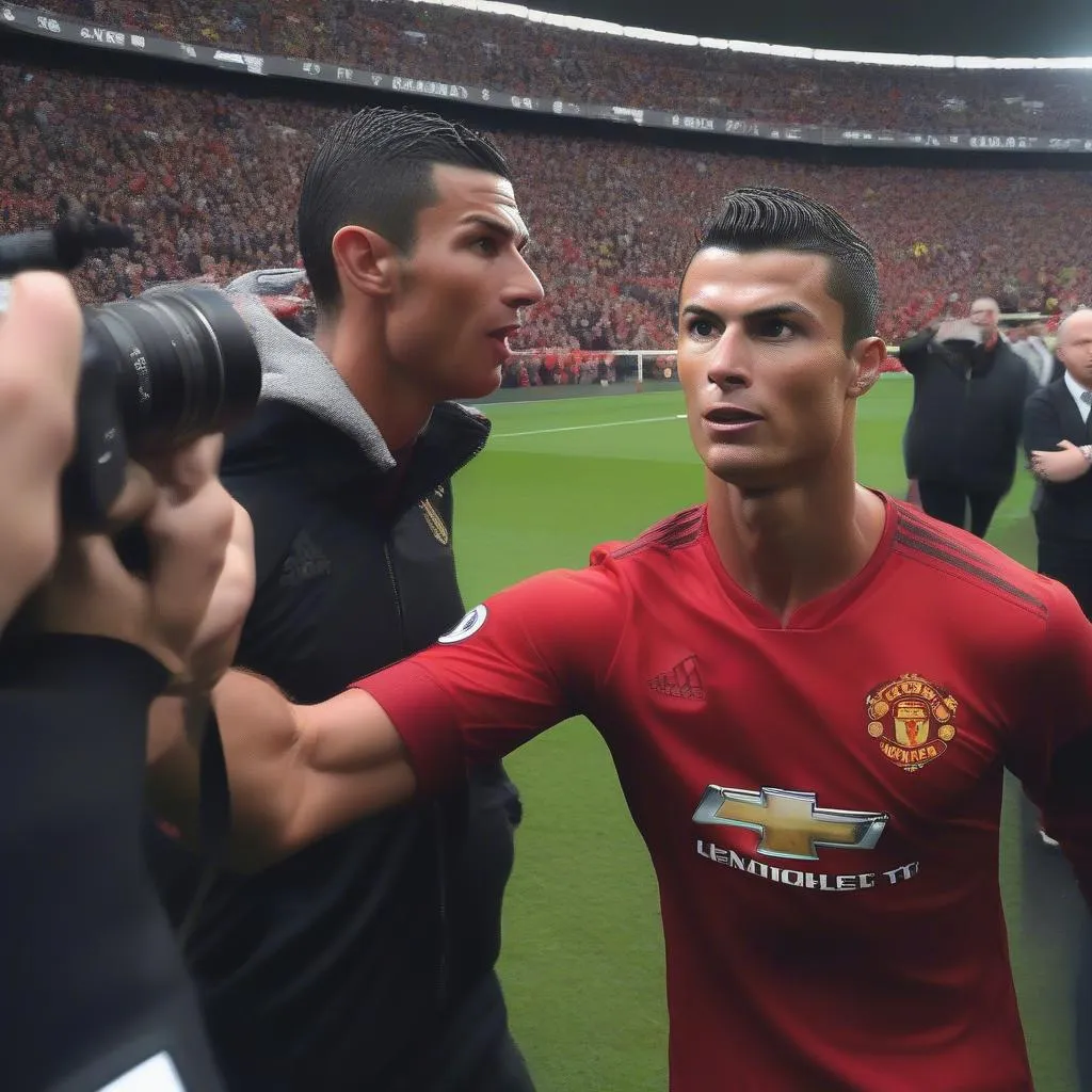 Ronaldo Nổi Đóa Với Cổ Động Viên Man United